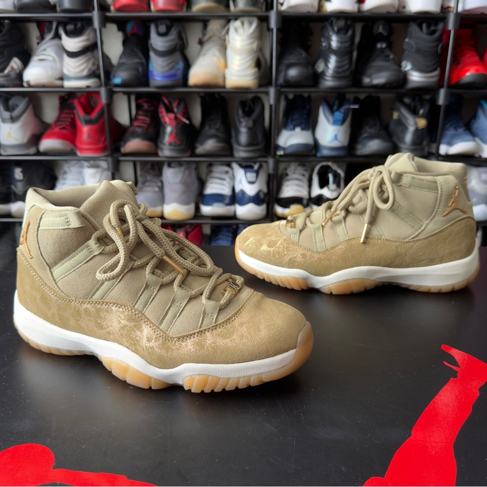 2018 Wmns Air Jordan 11 Retro ‘Olive Lux’ Size 10 Womens/8.5 Mens NO ORGNL BOX